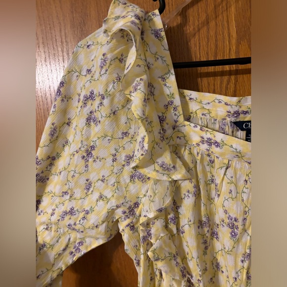 NWT! Chaps Women’s Blouse Spring  DNM 2 YELLOW MU Medium - Picture 13 of 15